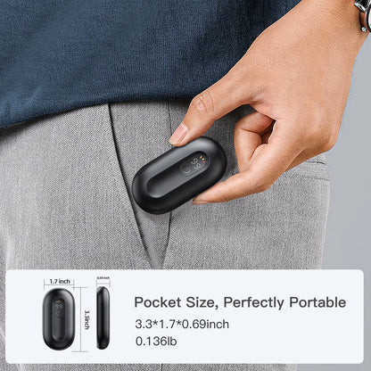 Hand Warmers Rechargeable 2 Pack Magnetic Electric Hand Warmer with Digital Display for Outdoor Sports&Christmas Gifts